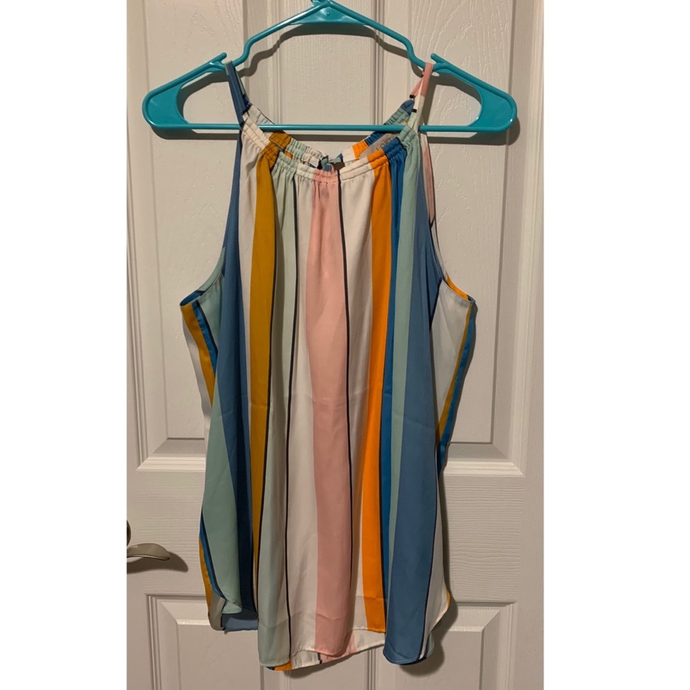 Loft silky striped tank